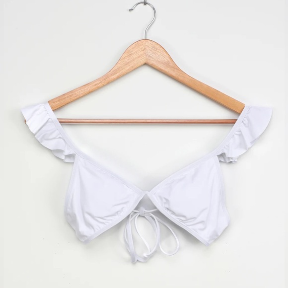 NWT - Lulu’s White Bikini Top - Picture 5 of 6